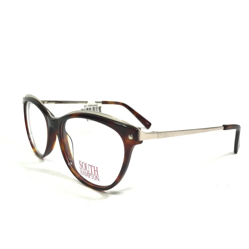 South Hampton SH 9000 TO/G Eyeglasses Frames Tortoise Gold Round 52-17-135